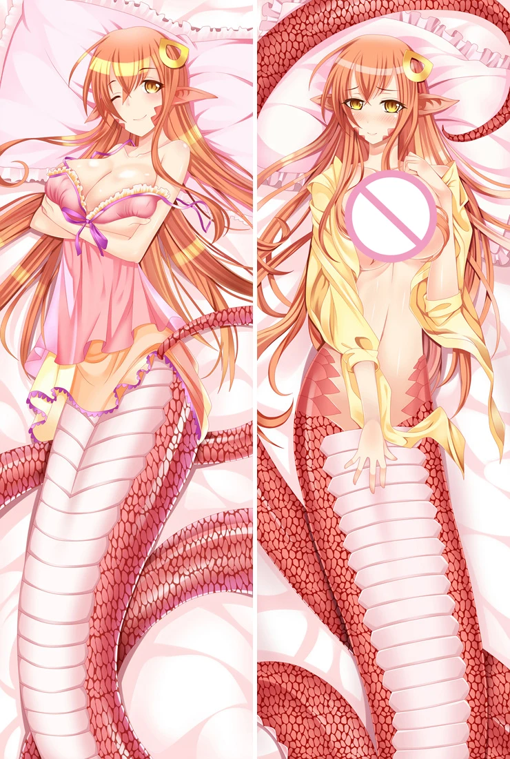 Наволочка с Аниме Monster Musume no Iru Nichijou персонажи сексуальная девушка Miia otaku Подушка