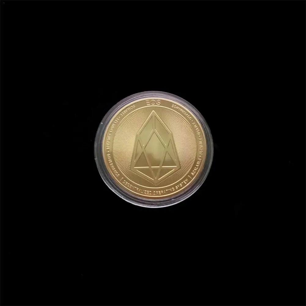 EOS позолоченные монеты физическая монета художественная Подарочная коллекция