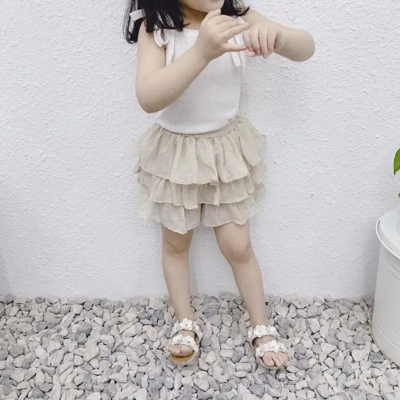 2019 шорты для девочек летние пляжные маленьких детские брюки юбка пачка одежда