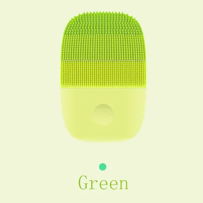 Green Xiaomi Youpin inFace электрическая глубокая Чистящая Щетка массажная Соник для мытья лица IPX7 водонепроницаемый силиконовый очиститель для лица - Цвет: Green