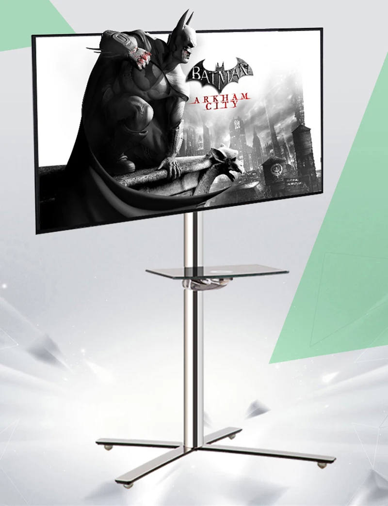 DL-ST3M 2"-65" Мобильный ТВ тележки жк плазменный пол стенд-тележка дисплей стеллаж с колесом из нержавеющей стали х Форма База 35 кг 400X400