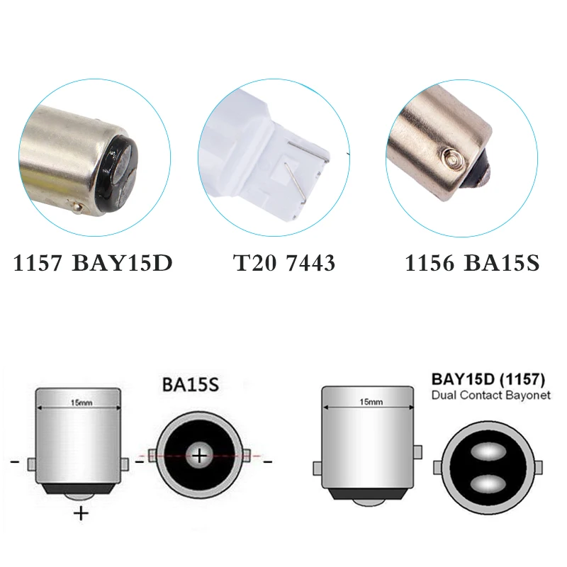 2x Canbus Flash белый красный 7440 W21W WY21W T20 Автомобильный светодиодный 33 smd 5W Сменные лампы