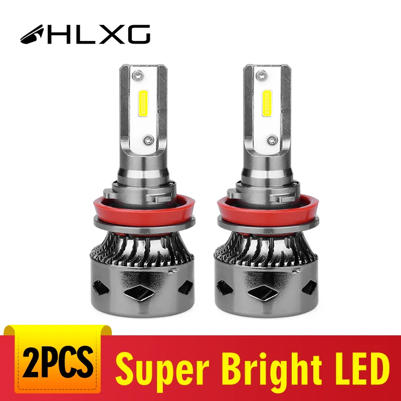 Hlxg h4 h7 светодиодные фары автомобиля свет 72w h1 hb4 h11 лампы для 12V 9006 9005 hb3 h9 h8