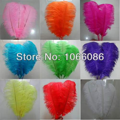 

EMS Free Shipping! 400pcs/lot 50-55cm 20-22" Top quality ostrich feathers ostrich drab feather plumes