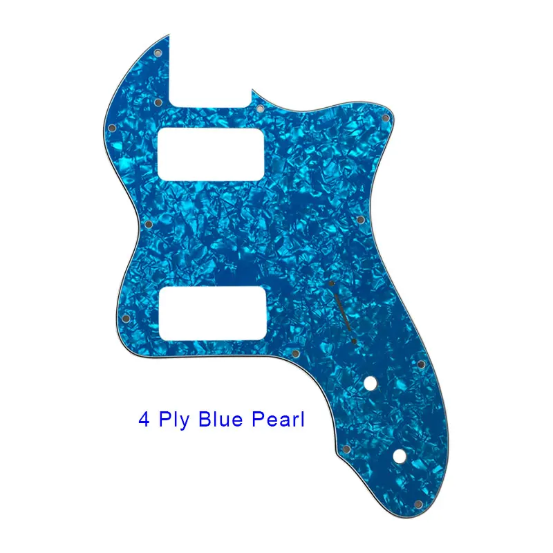 4 Ply Blue Pearl Pleroo гитарные детали накладки для Fender Classic 72' thinline гитара Telecaster pickguard скретч пластина с ТВ Jones Humbucker - Цвет: 4 Ply Blue Pearl