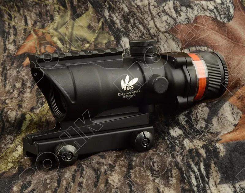 Тактическая Призма Оптика красные оптоволоконные в стиле ACOG 4x32 прицел с