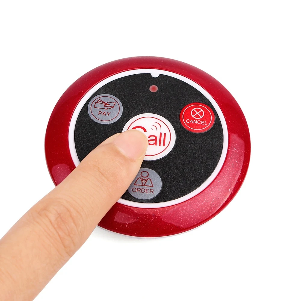 Беспроводная система вызова официанта RETEKESS для ресторана 1 черный приемник часов