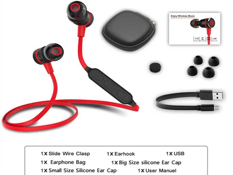 Bluetooth-наушники Plextone BX335 Беспроводные с магнитным переключателем и микрофоном |