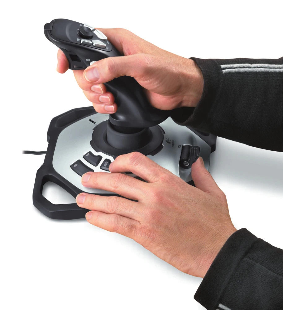 Logitech Extreme 3D Pro джойстик ПК цифровой проводной USB 2 0 черный белый|Джойстики| |