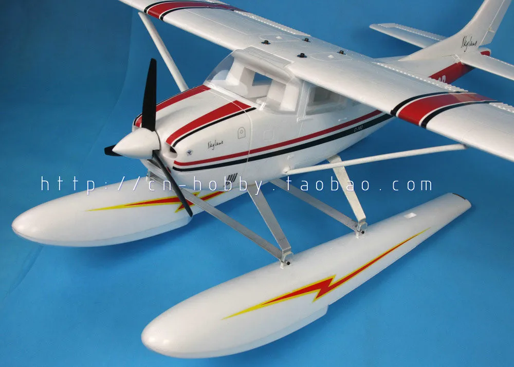 PNP RC самолет Cessna 182 1500 мм размах крыльев обновленная версия PNP с поплавками взлет на воде или снегу