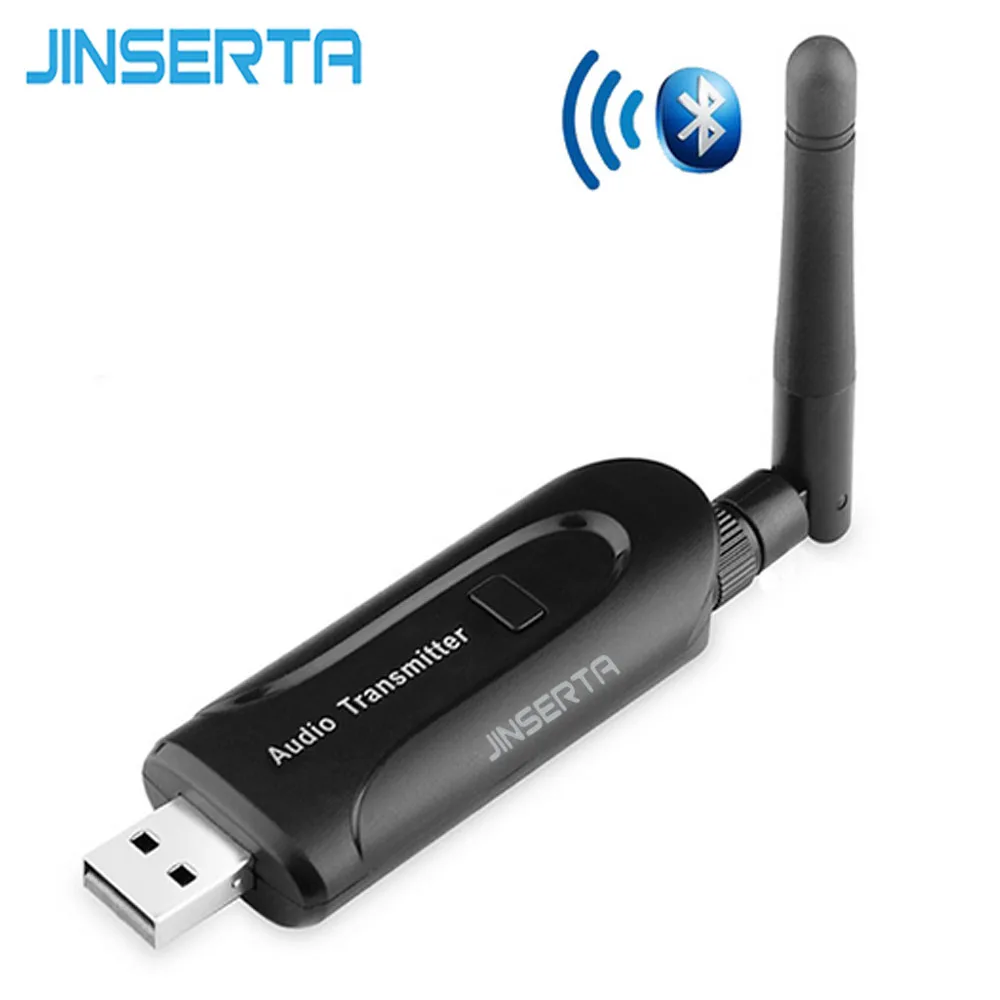 JINSERTA Аудио двойной декодирующий передатчик Bluetooth 4 0 адаптер беспроводной аудио