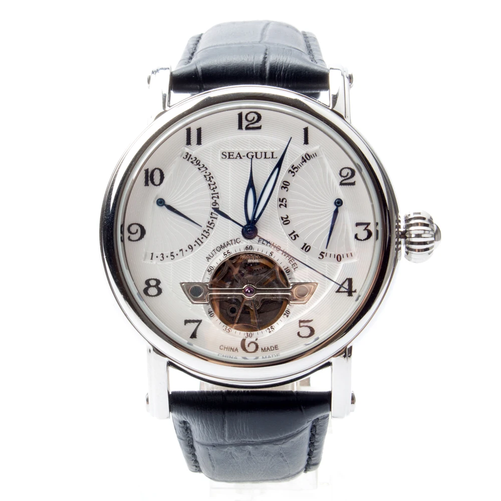 Мужские автоматические часы Seagull с маховиком ретроклассной датой 40 часов резерва