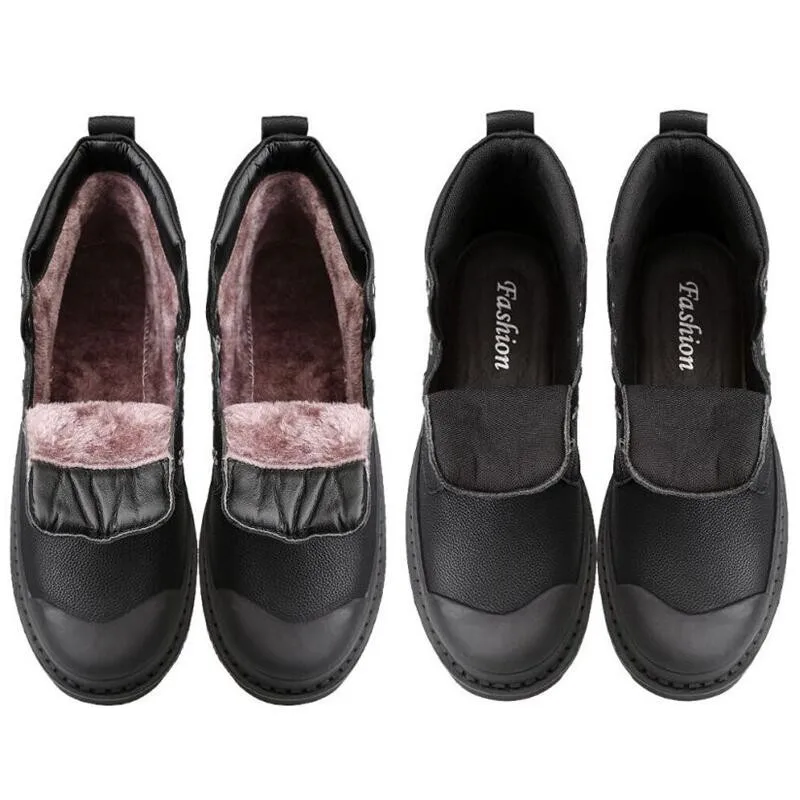 Мужские ботинки в байкерском стиле Винтажные армейские Зимние мужские на меху