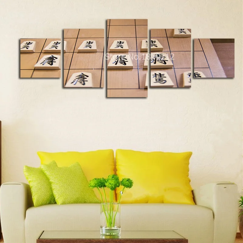 Новые японские шахматы Unframed живопись плакат Декор для дома фотографии