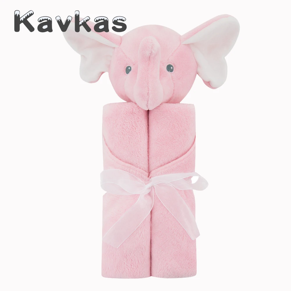 Kavkas детские одеяла 76*76 см для новорожденных милый кролик мягкий теплый Colar пеленать детское банное полотенце для малышей Постельные принадлежности Одеяла