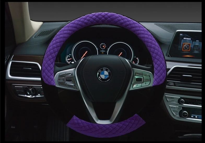Новинка Универсальный Зимний мягкий велюровый чехол на руль нескользящая резина