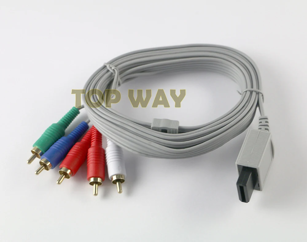 2 шт./лот 1 8 м компонент 1080P HDTV AV аудио 5RCA кабель-адаптер провод для консоли Nintendo Wii |