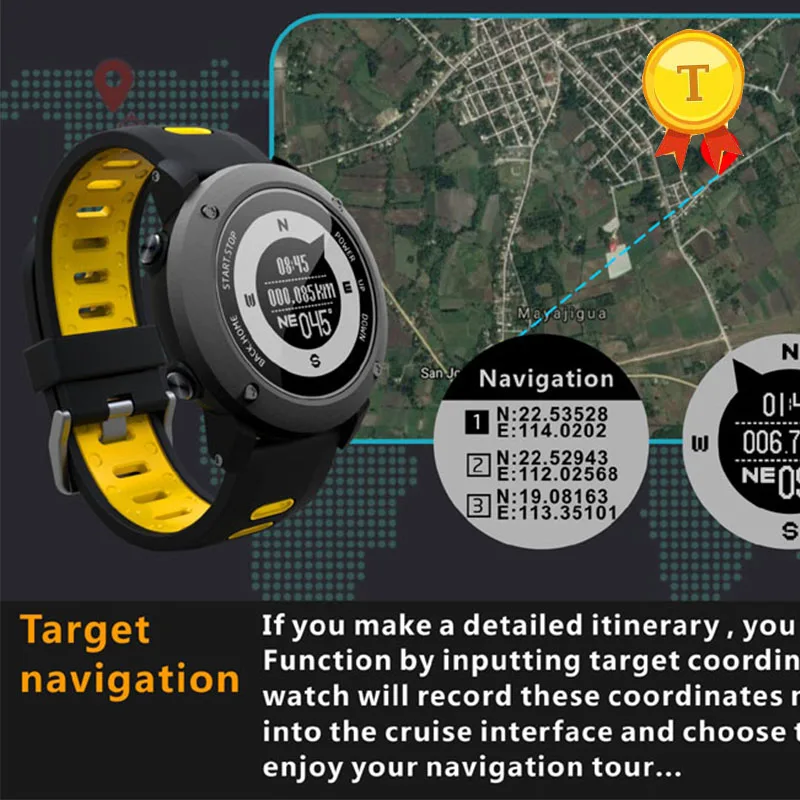 Хит продаж 2018 профессиональные спортивные смарт часы с GPS наручные для занятий