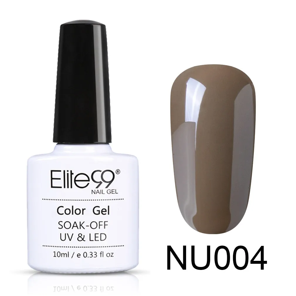 NU004 Elite99 10 мл телесный цвет серия Гель-лак для ногтей впитывающийся Гель-лак для ногтей полуперманентный Гель-лак для ногтей - Цвет: NU004