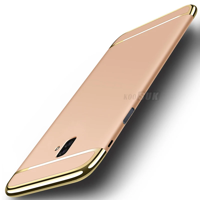 Чехол J6 для samsung Galaxy J6 Prime чехол Роскошный противоударный бампер Защита для samsung J6 Plus задняя оболочка - Цвет: Gold
