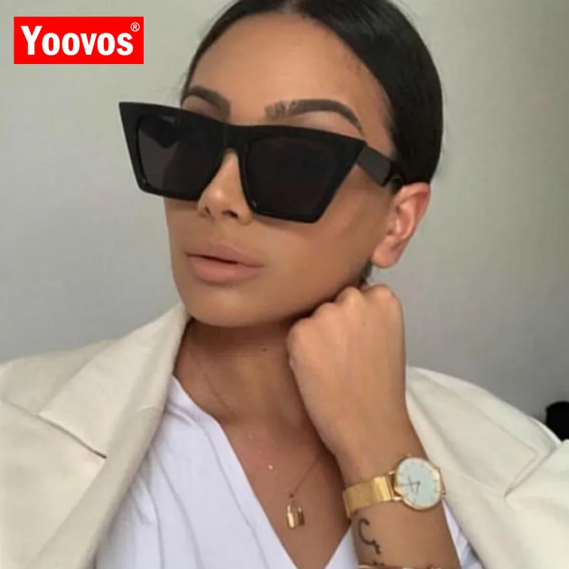 Классические роскошные солнцезащитные очки Yoovos 2021 женские пластиковые