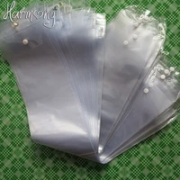 free shipping 30pcs pvc packaging for weave hair packaging bags with top hanger and bottom button durable best quality