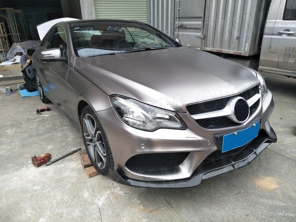 Передний спойлер из углеродного волокна для Mercedes Benz W207 C207 Coupe E200 E260 E300 2 двери стайлинга автомобилей