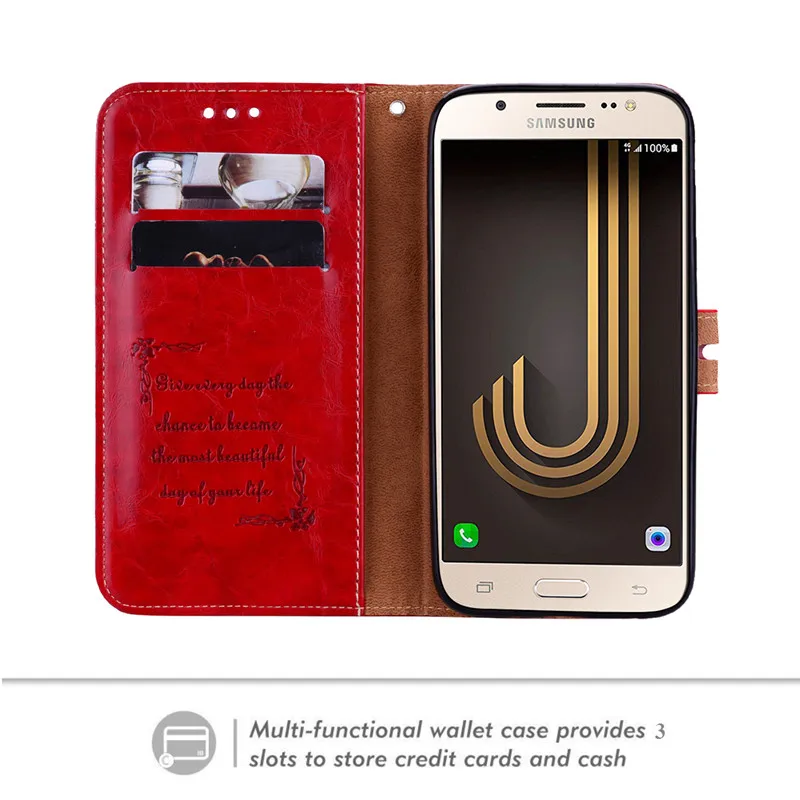Кожаный чехол книжка с бумажником для Samsung J5 2017 SM J530f Galaxy J530 j5 чехлы Galaxy|leather wallet
