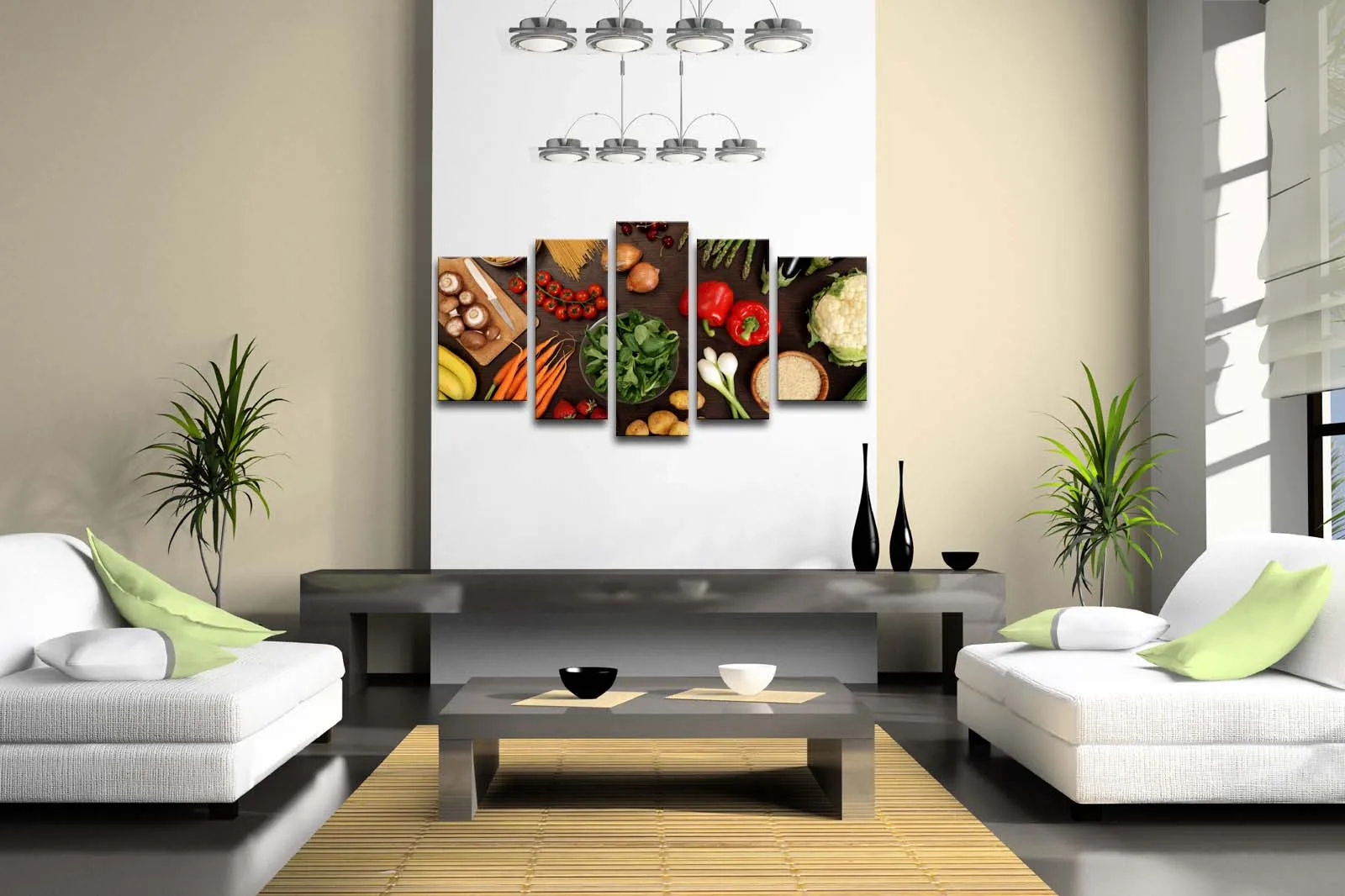 5 панелей без рамки настенные художественные фотографии овощи фрукты здоровые