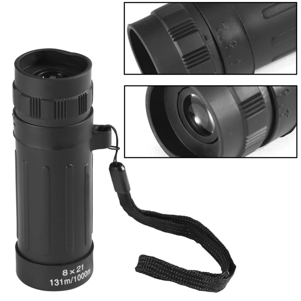 1Set 8*21cm telescope Handy Scope Sports Camping Hunting Pocket Compact Monocular binoculars telescopio Professional |