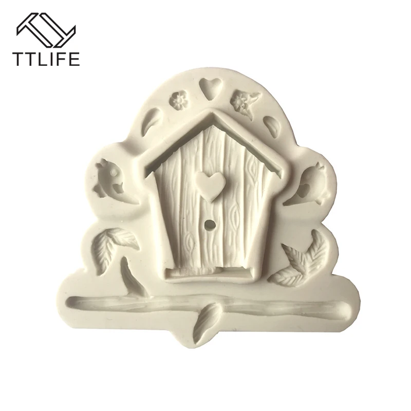 TTLIFE DIY 3D мультфильм птица дом силиконовая форма для торта отделки инструменты