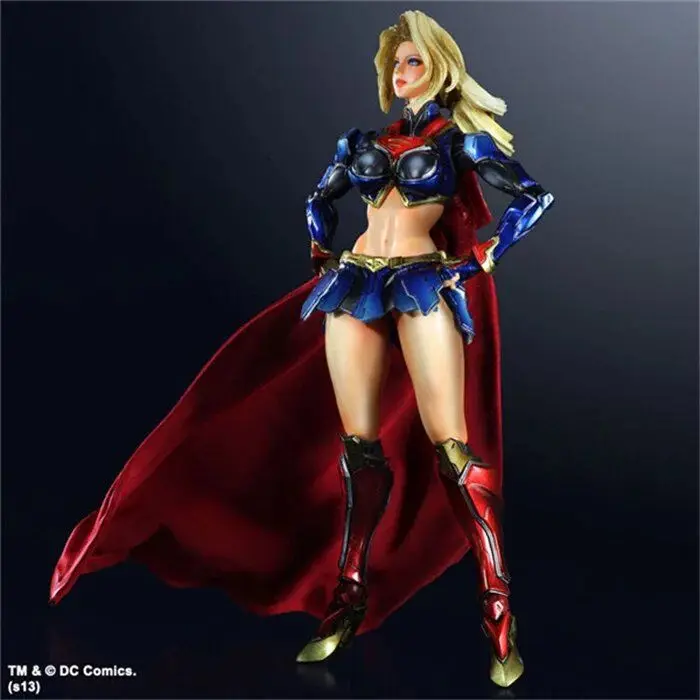 Play Arts 25 см Супергерл супер герой фигурка игрушки