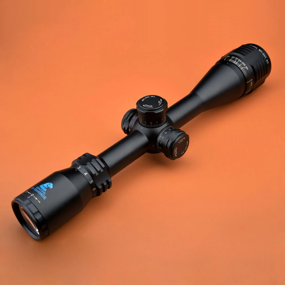 Орлиный глаз прицел 3 12x40 AO R/G Turrets с замком сброс Mil Dot Scope W/2 вида крепления