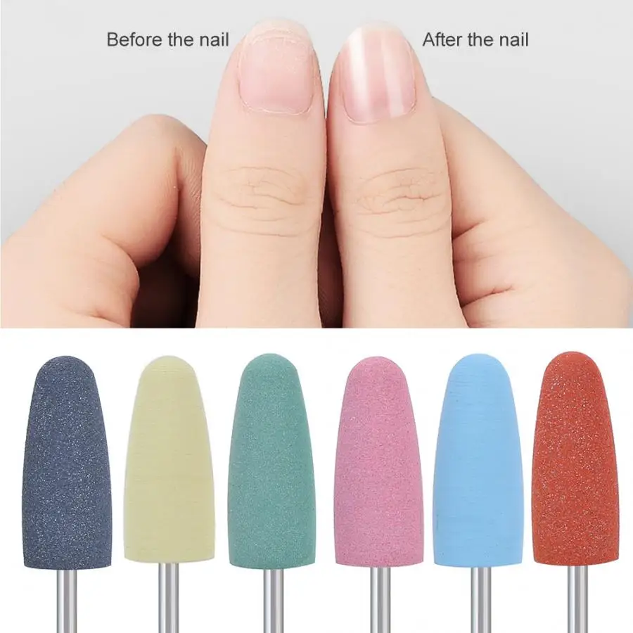 Маникюрный аппарат 6 шт. профессиональный набор сверл для ногтей Шлифовальная