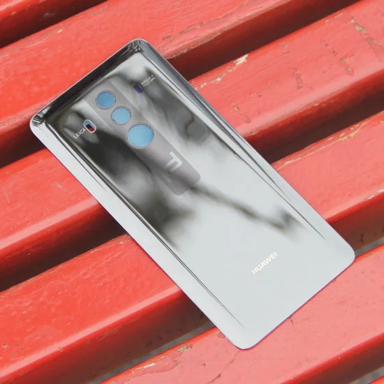 Стеклянный чехол на заднюю панель для huawei mate 10 mate 10, задняя крышка на батарейку для телефона, задняя крышка на заднюю панель - Цвет: Black