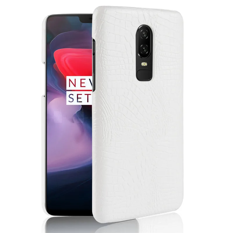 Oneplus 6 Чехол с крокодиловым узором кожаный чехол для One plus противоударный жесткий