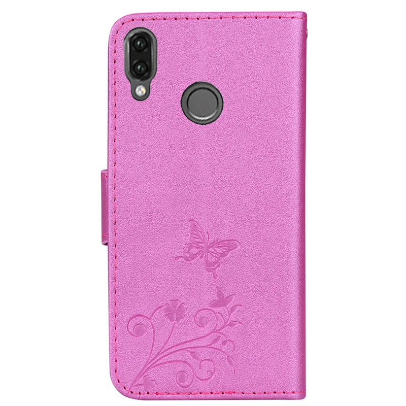 AOBABLAU Мода Бабочка Флип Бумажник чехол для huawei P20 искусственная кожа + силиконовый