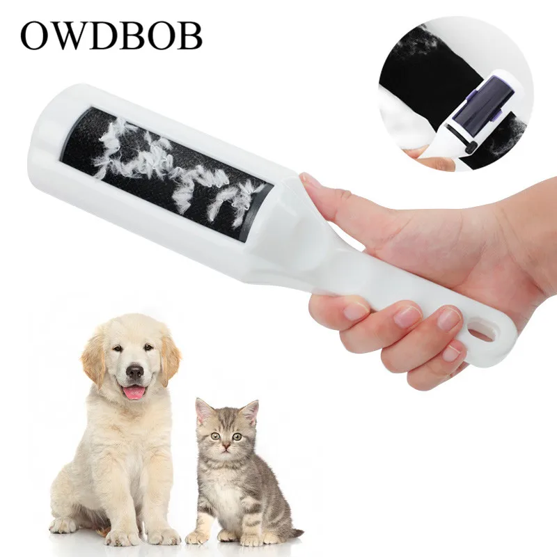 OWDBOB щетка для удаления волос для домашних животных, кошек, собак, расчески для домашних животных, Ковров, дивана, кровати, простыней, щетка для чистки, для путешествий, одежда от пыли, расчески для волос