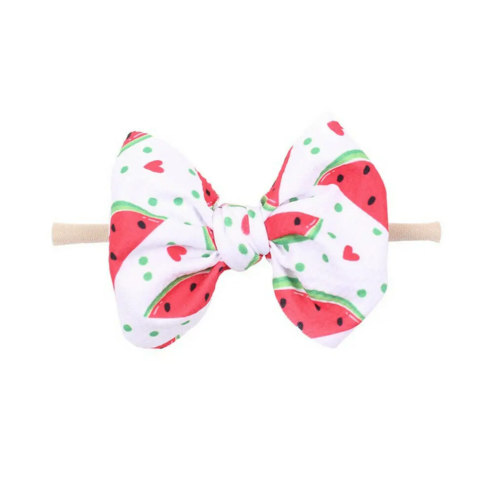 Повязка на голову в горошек с бантом для новорожденных и маленьких девочек