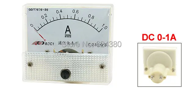DC 0 1A Аналоговый Амперметр Панель Ампер ток метр Датчик 85C1 амперметр|analog ammeter|analog