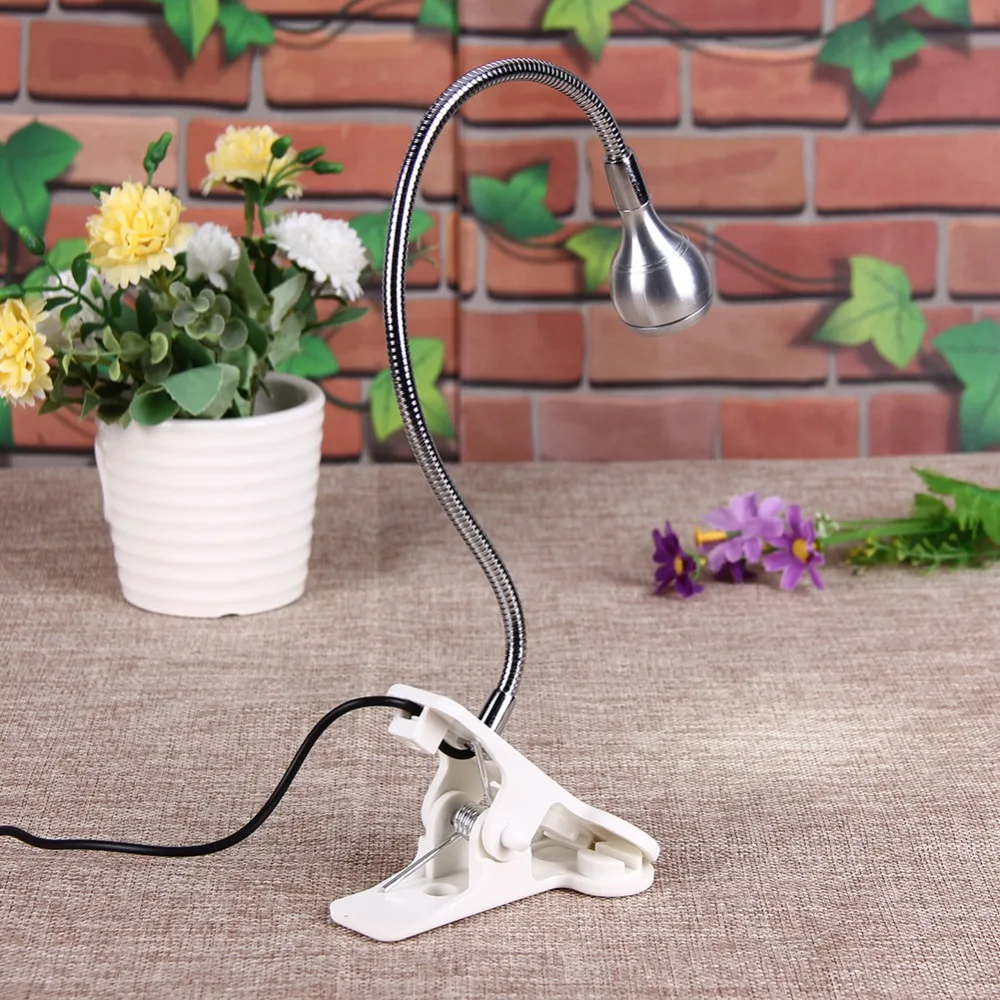 3 Вт USB светодиодный светильник с зажимом, гибкая лампа для чтения, настольная лампа для кровати, светильник ing, прикроватный светильник ing