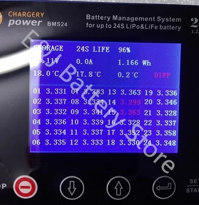600A пиковая зарядка BMS24T BMS24 для 2 S-24 S Winston CALB батарейный блок Li-Ion LiPo LiFePo4 LTO с 1.2A баланс SOC монитор