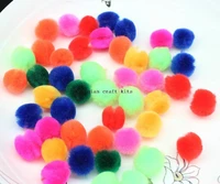 1200pcs 34 mini small colorful neon rainbow color 18mm acrylic shiny craft pom poms ball mix color