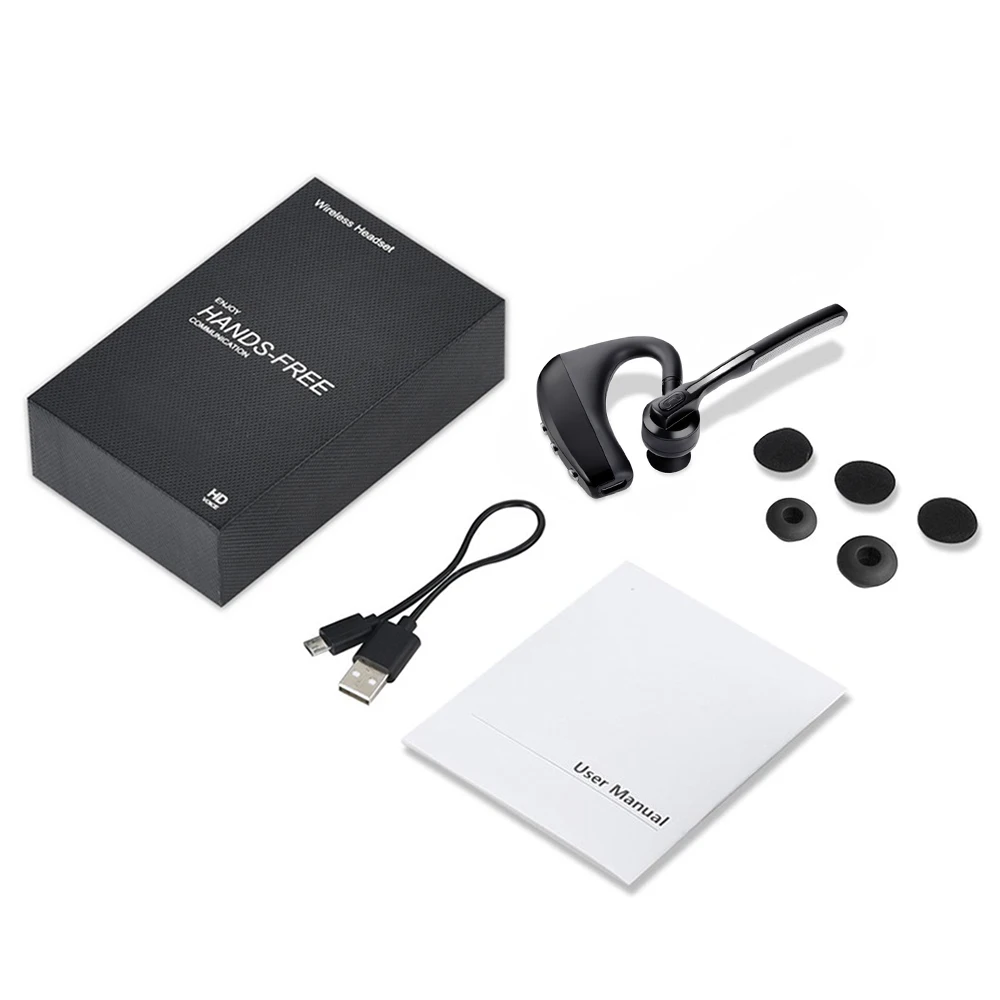 Гарнитура Bluetooth K10 Беспроводной наушники с микрофоном 9 часов в режиме разговора