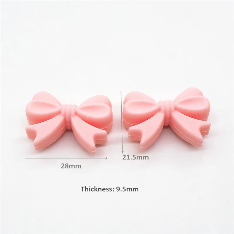 Ченкэй 20 штук силиконовые галстук бабочка Прорезыватель для зубов изготовления