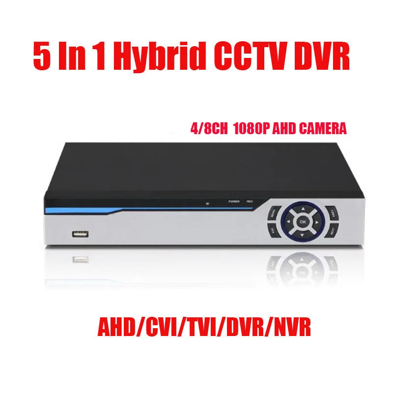 Видеорегистратор 5 в 1 4 канала 8 каналов 1080P AHD CVI TVI CVBS 16 NVR CCTV HVR гибридный Onvif Max 6 ТБ *