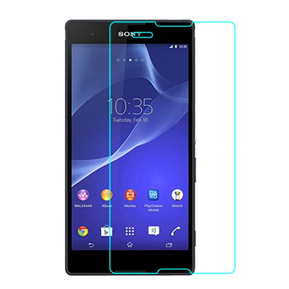 2 шт. для Sony Xperia T2 Ultra D5303 D5306 D5316 D5322 9H Твердость Премиум Нано покрытие закаленное