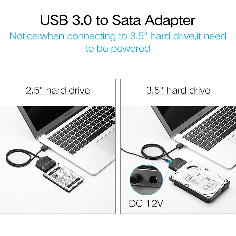 Ugreen sata usb3.0 поворотный Рабочий стол твердотельный накопитель 3,5 дюйма Жесткий диск кабель передачи данных легко управлять линия 2,0