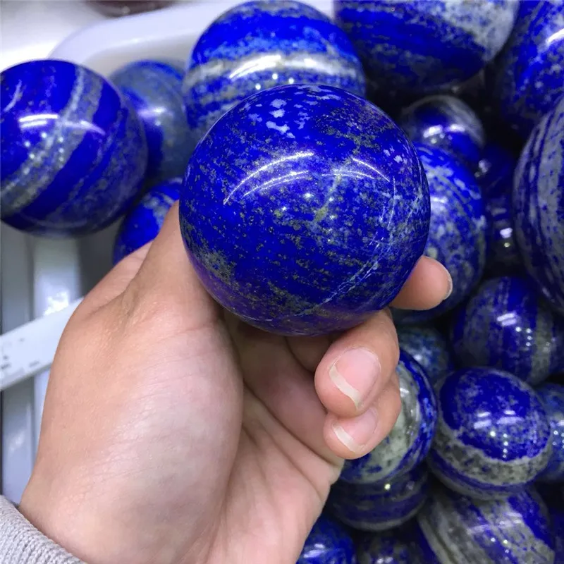 Натуральный Лазурит кристалл драгоценный камень сфера Рейки Исцеление Orb