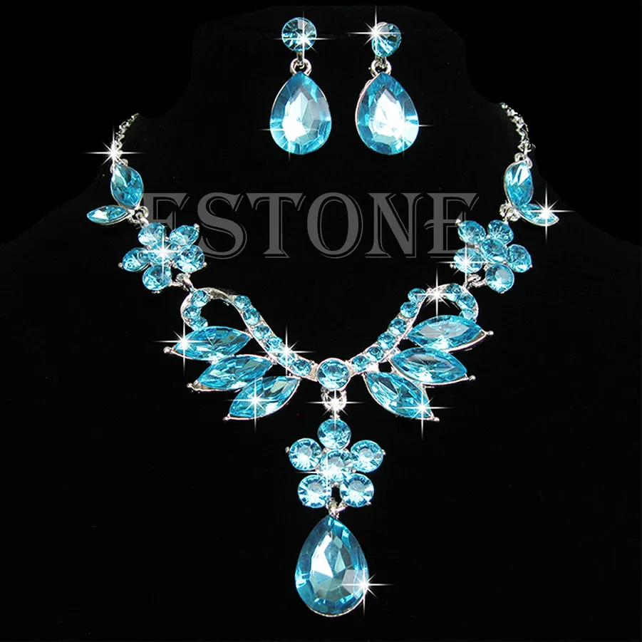 Невесты Свадебная вечеринка для акриловых ожерелье серьги подвеска цепочка